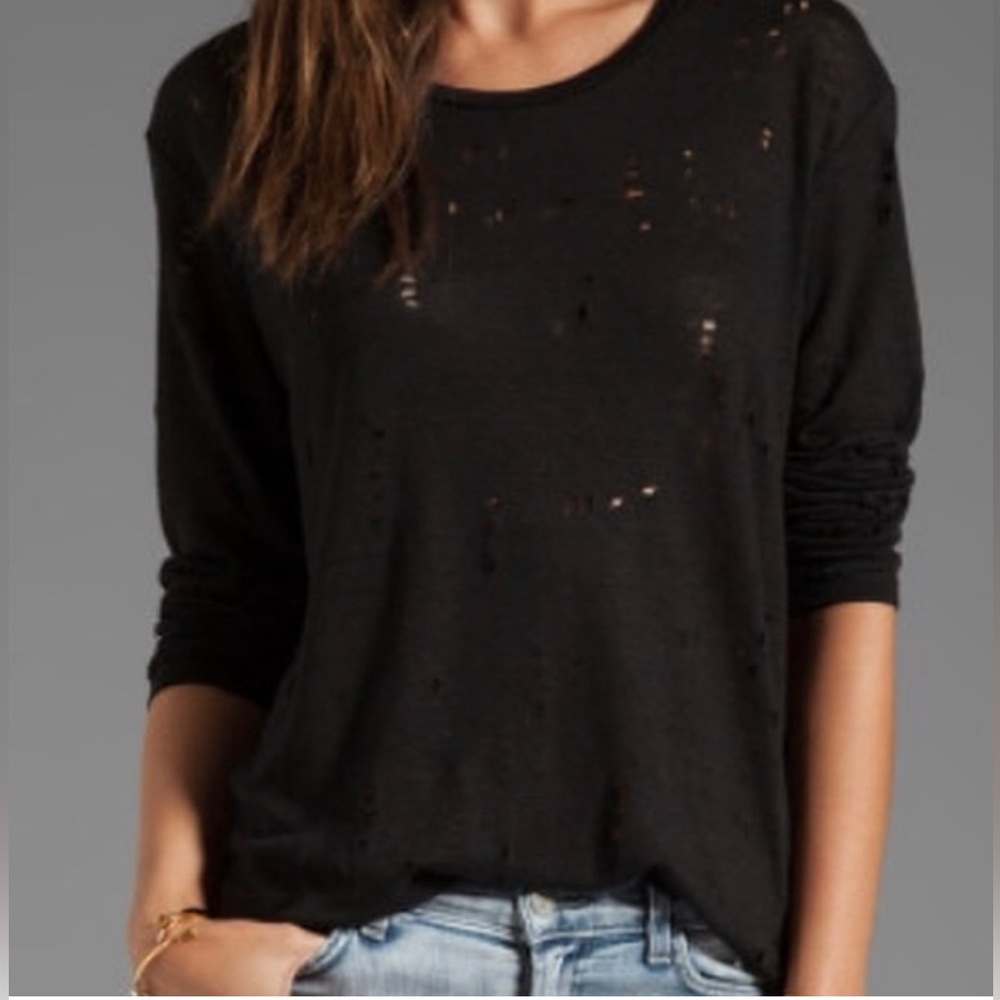 Iro Black Marvina Tee size L - Picture 1 of 12